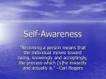 Self-Awareness - slide 1
