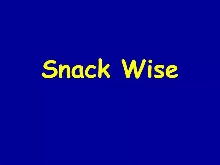 snack wise