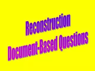 Reconstruction Document-Based Questions