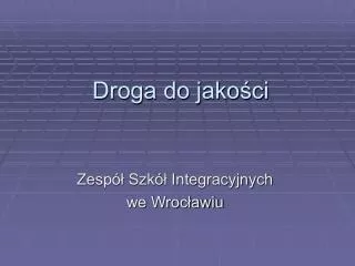 droga do jako ci