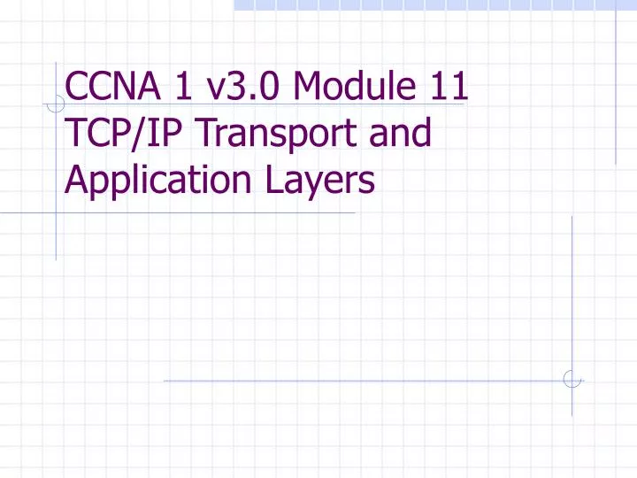 ccna 1 v3 0 module 11 tcp ip transport and application layers