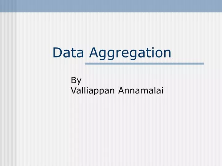 data aggregation