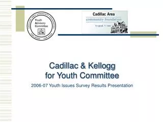 Cadillac &amp; Kellogg for Youth Committee 2006-07 Youth Issues Survey Results Presentation