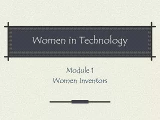 Women in Technology