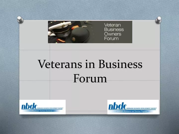 veterans in business forum