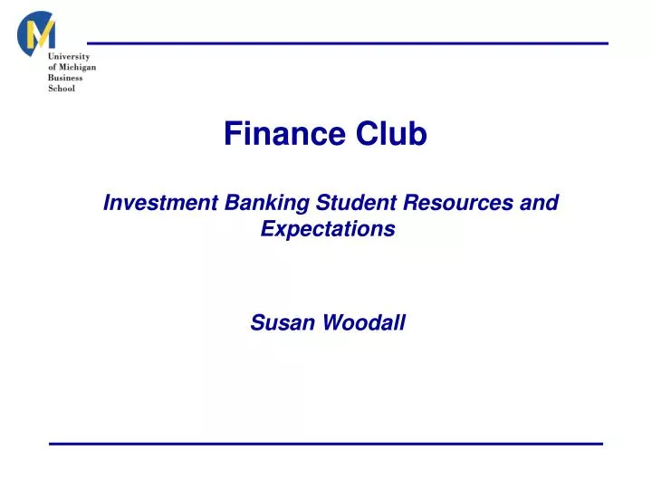 finance club