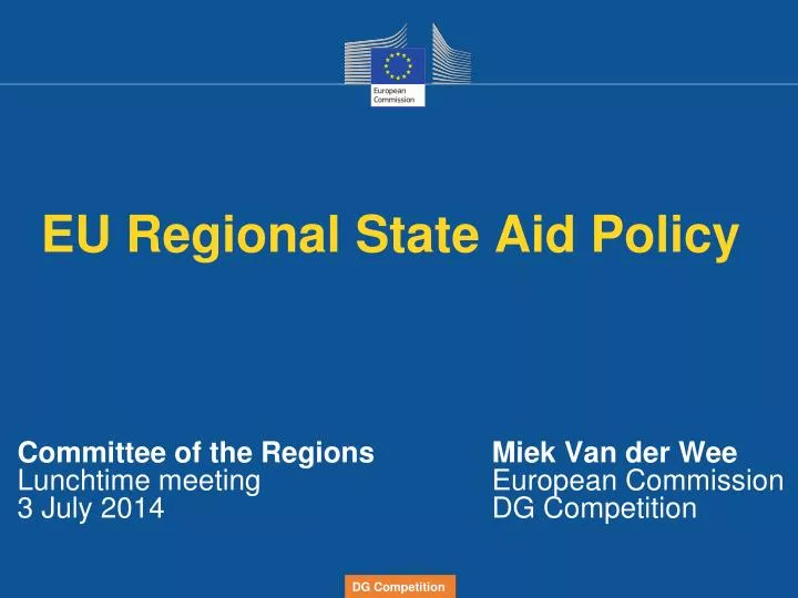 eu regional state aid policy
