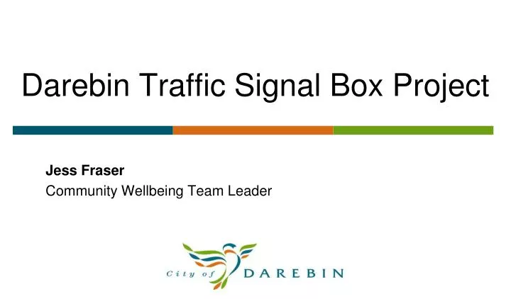 darebin traffic signal box project