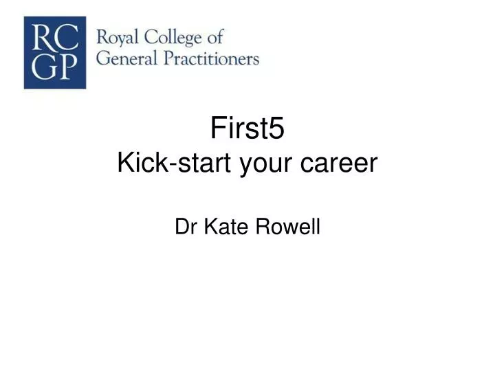 first5 kick start your career