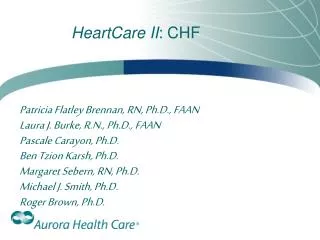 HeartCare II : CHF