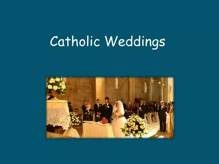 catholic weddings