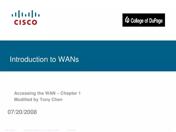 introduction to wans