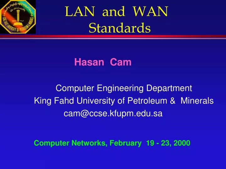 lan and wan standards