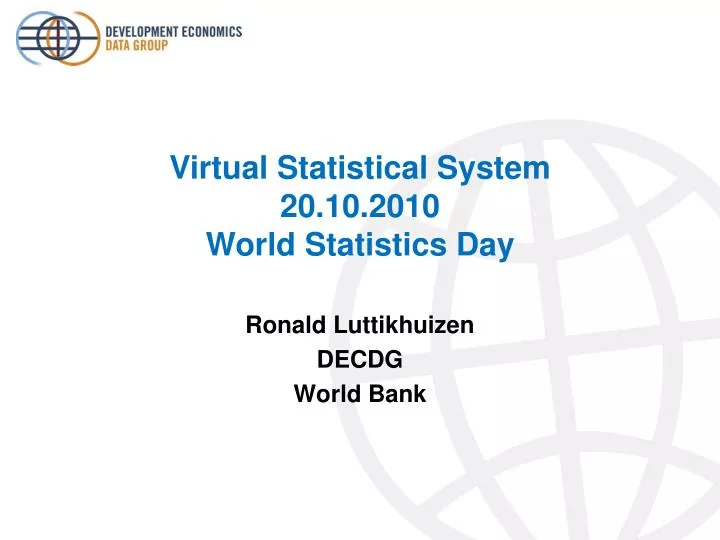 virtual statistical system 20 10 2010 world statistics day
