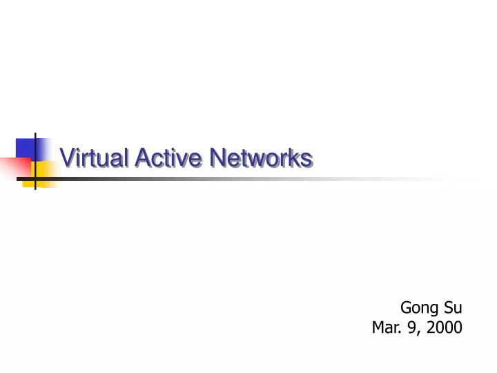 virtual active networks