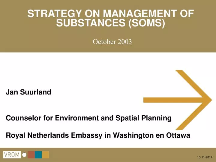 strategy on management of substances soms