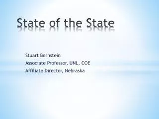 State of the State