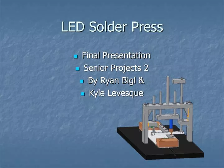 led solder press