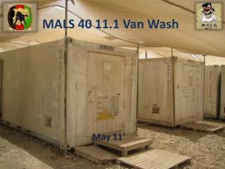 MALS 40 11.1 Van Wash