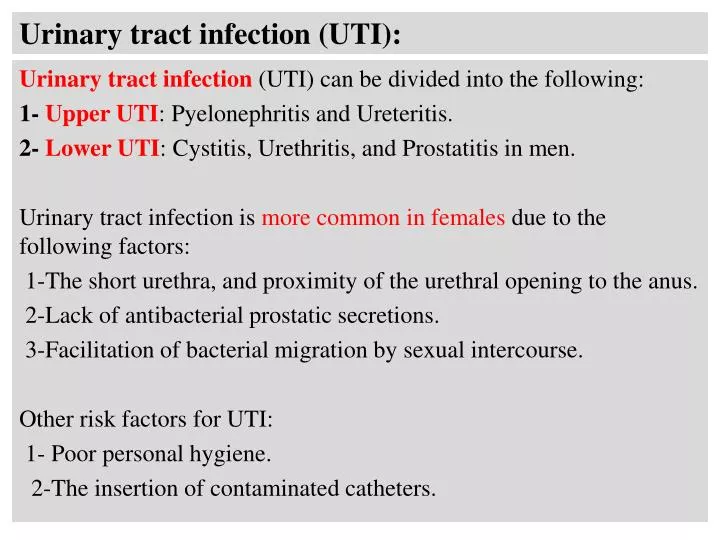urinary tract infection uti