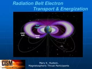 Radiation Belt Electron Transport &amp; Energization