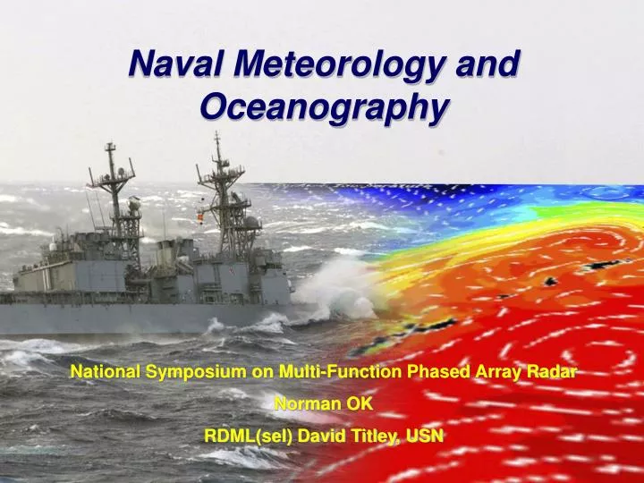 naval meteorology and oceanography