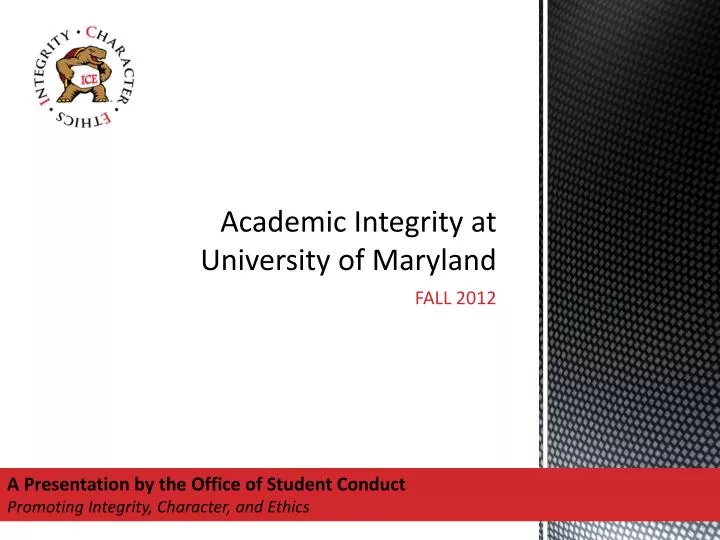 academic integrity at university of maryland