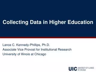 Collecting Data in Higher Education