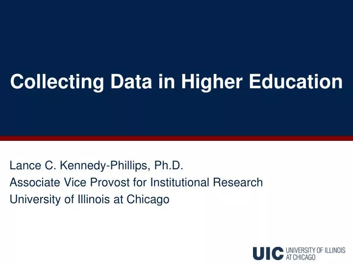 collecting data in higher education