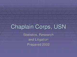 Chaplain Corps, USN