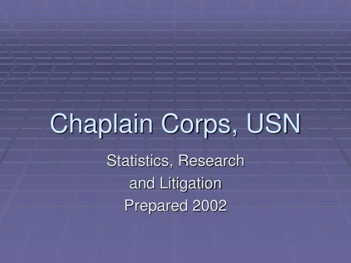 chaplain corps usn