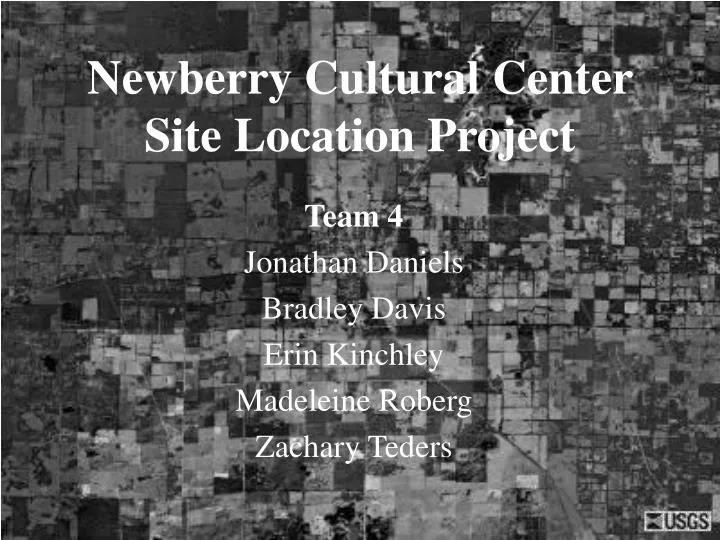 newberry cultural center site location project