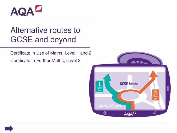 alternative routes to gcse and beyond