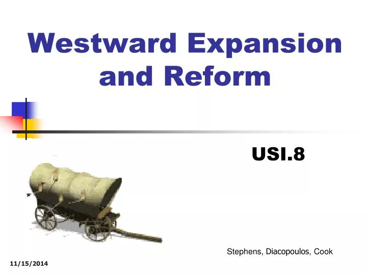 westward expansion and reform