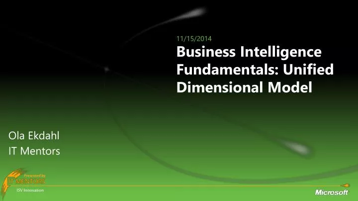 business intelligence fundamentals unified dimensional model