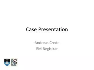 case presentation