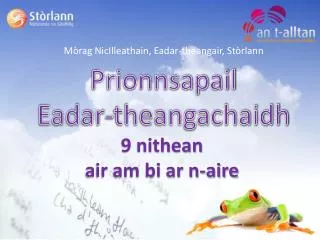 Prionnsapail Eadar-theangachaidh