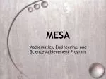MESA - slide 1