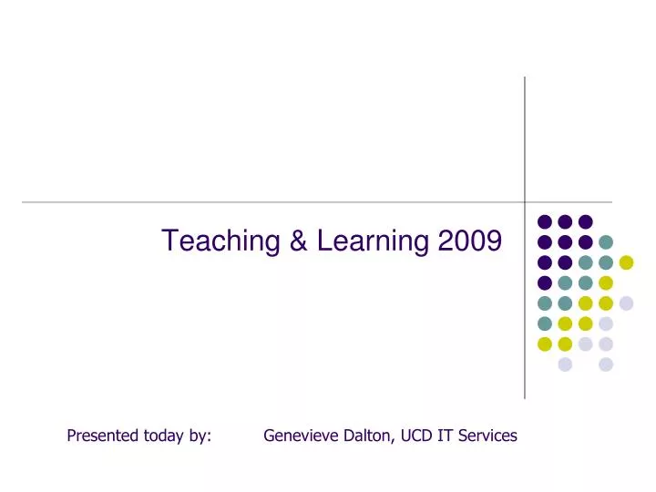 teaching learning 2009