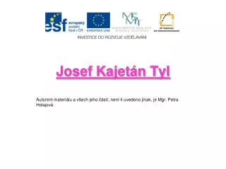 josef kajet n tyl