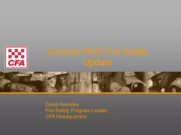 caravan park fire safety update