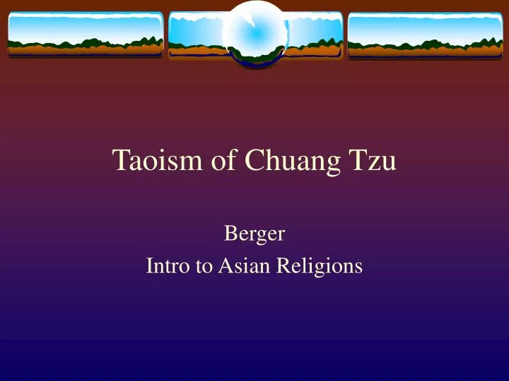 taoism of chuang tzu