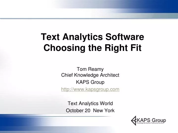 text analytics software choosing the right fit