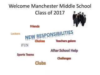Welcome Manchester Middle School Class of 2017