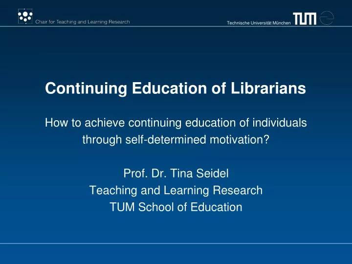 continuing education of librarians