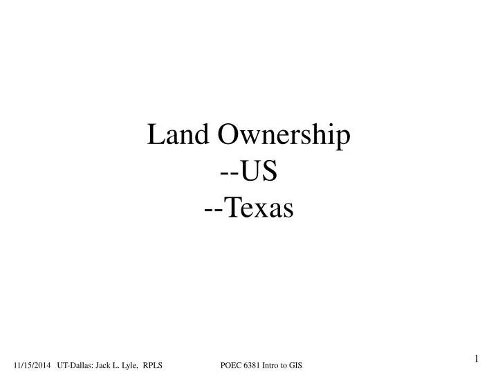 land ownership us texas