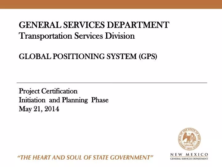 general services department transportation services division global positioning system gps