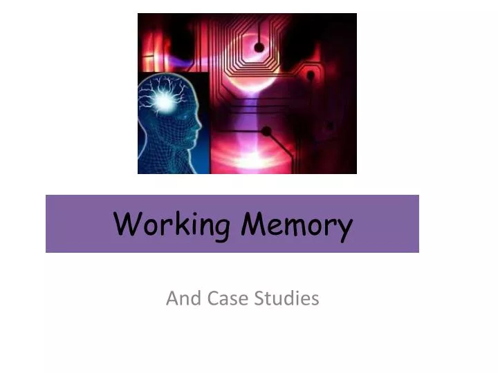 working memory