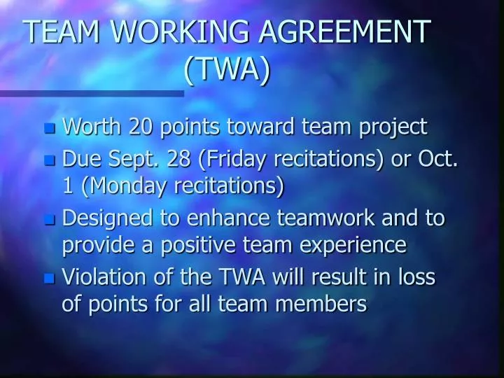 team working agreement twa