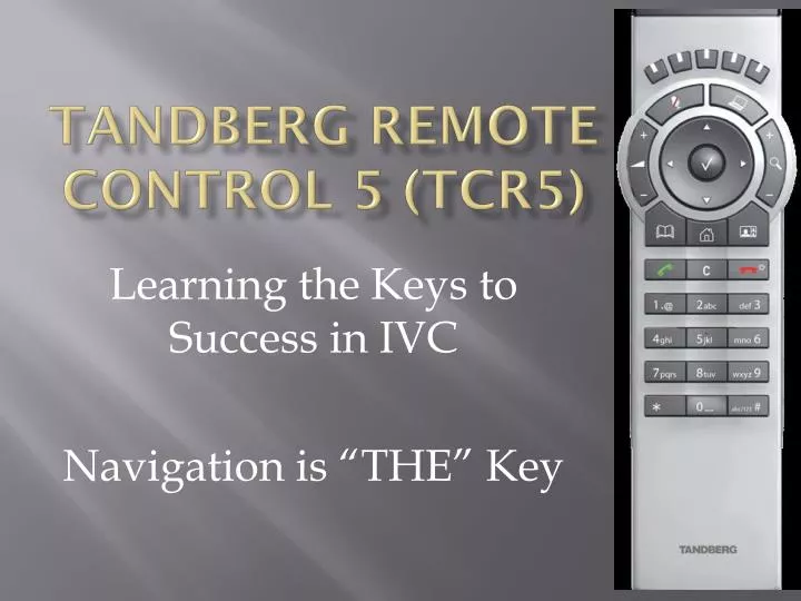 tandberg remote control 5 tcr5